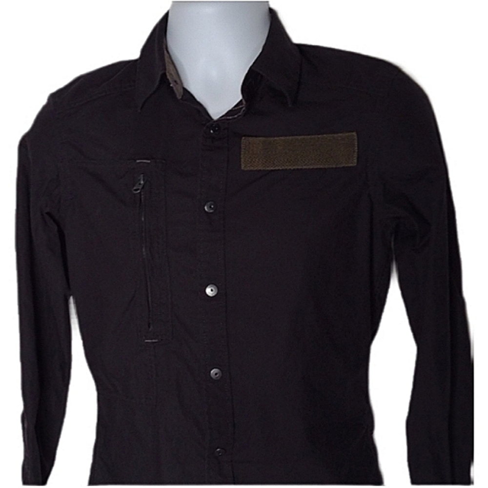 G-Star Raw | Men's Black Cargo Line Button Up | S